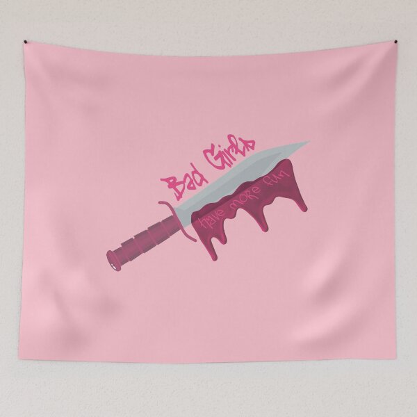 Item preview, BAD GIRLS HAVE MORE FUN Pink Blade designed and sold by everything4eva.