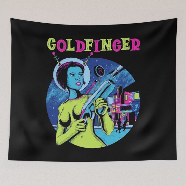 Item preview, Mens Funny Dark Red Goldfinger Band Cool Graphic Gift designed and sold by Kirby376.
