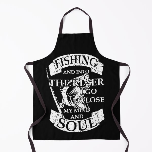 Item preview, Fishing And Into The River I Go To Lose My Mind And Find My Soul - Black designed and sold by Demna-S.