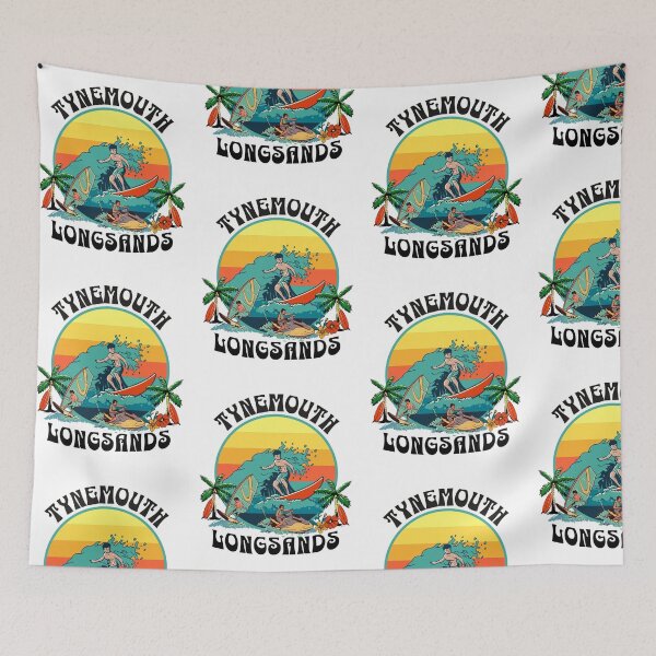 Item preview, Tynemouth Longsands Surf Sail Jet Ski sunset designed and sold by MerchByCraig.