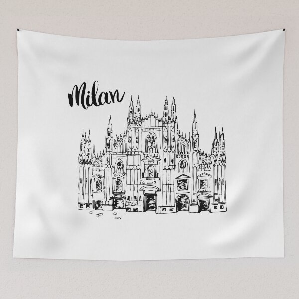 Item preview, Duomo cathedral in Milan, Italy. Hand drawn sketch designed and sold by deepakrode7.