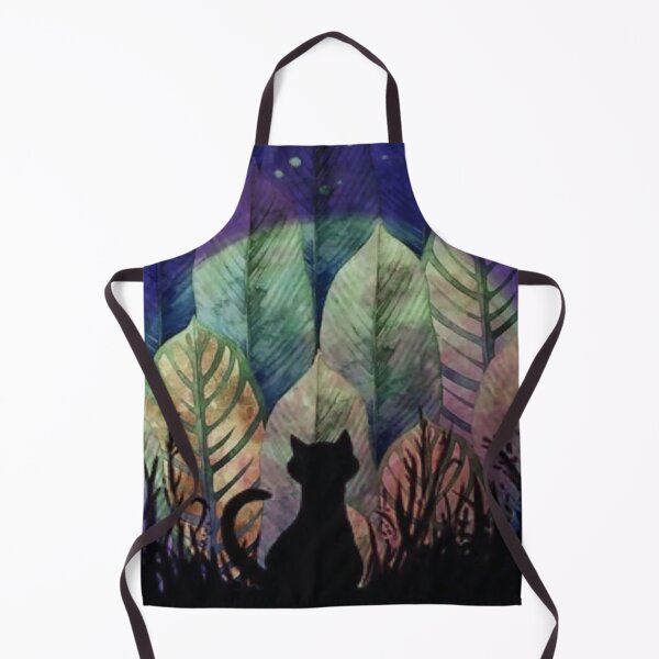 Item preview, cat and moon designed and sold by Hebrewshirts.