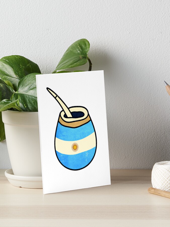 Yerba Mate Argentina flag Art Board Print for Sale by MrFunkhouser