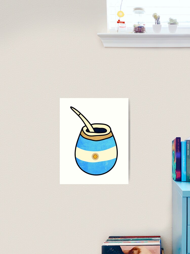 Yerba Mate Argentina flag Sticker for Sale by MrFunkhouser