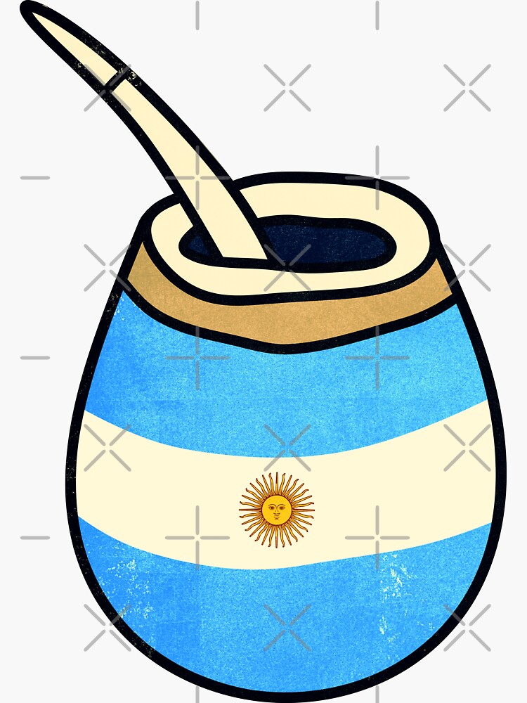 Yerba Mate Argentina flag Sticker for Sale by MrFunkhouser