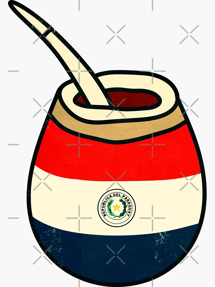Yerba Mate Paraguay flag Sticker for Sale by MrFunkhouser