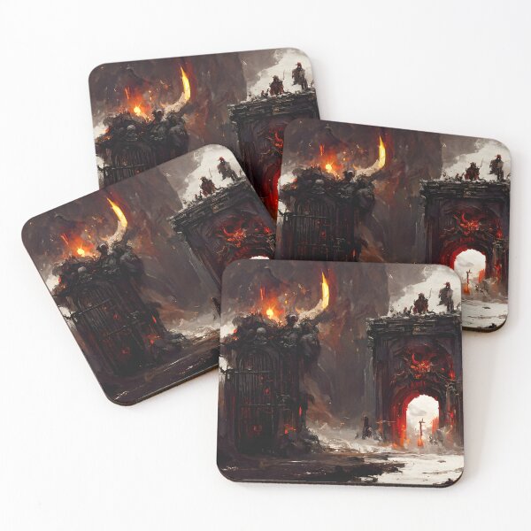 Item preview, Gates of Hell | AI generated art designed and sold by MichelangeloAI.