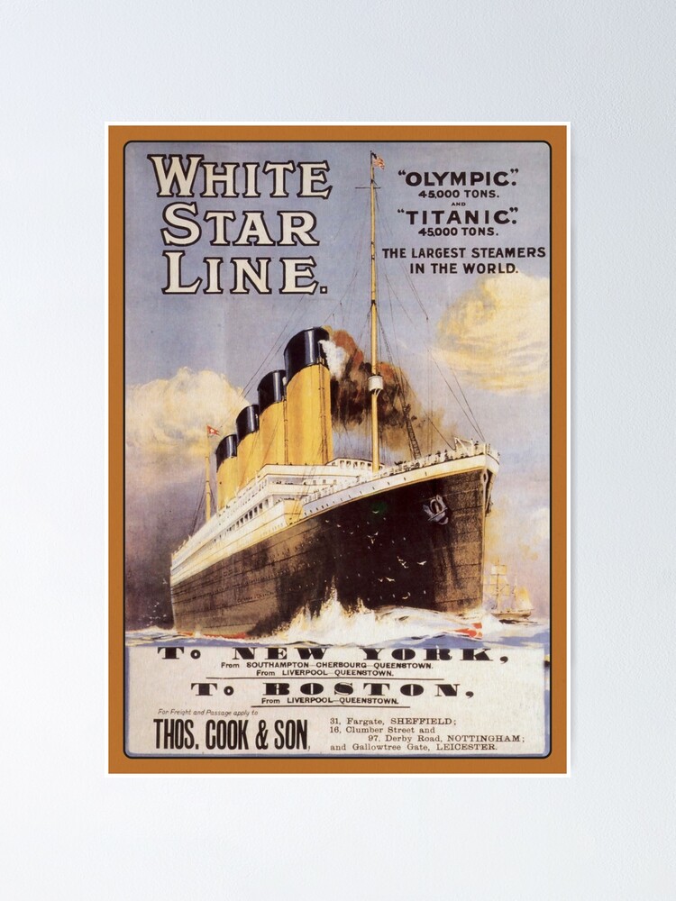 White Star Line - Titanic poster