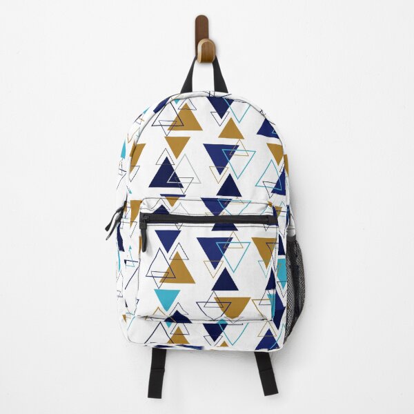 Item preview, Blue and Gold triangle Geometric pattern designed and sold by NellyDS17.