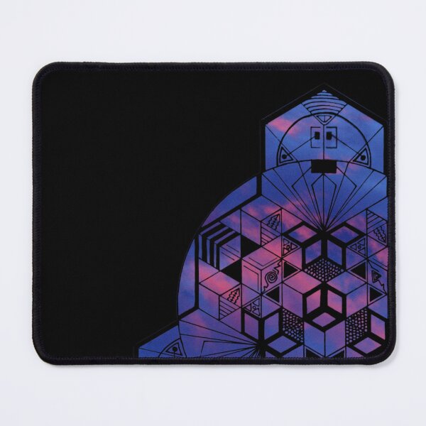 Item preview, Dark Red Blue Sky 180° Cube Mandala designed and sold by createVisions.
