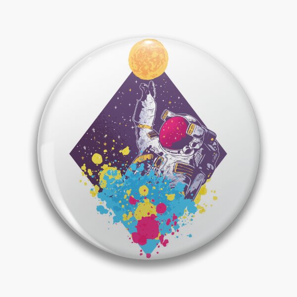 Item preview, Abstract astronaut design with splashes of color designed and sold by Rob-Son.