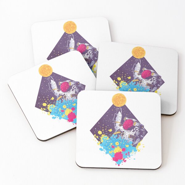 Item preview, Abstract astronaut design with splashes of color designed and sold by Rob-Son.