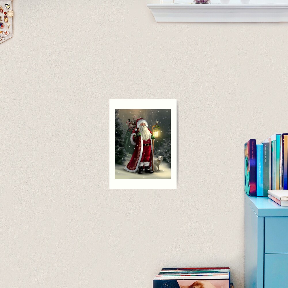 The Christmas Traveler Art Print