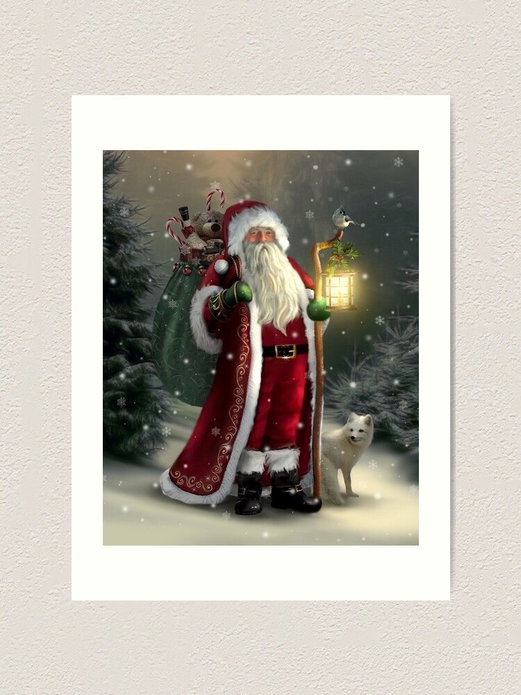 Alternate view of The Christmas Traveler Art Print