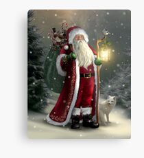 The Christmas Traveler Metal Print