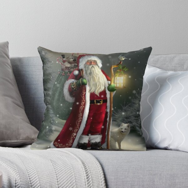 The Christmas Traveler Throw Pillow