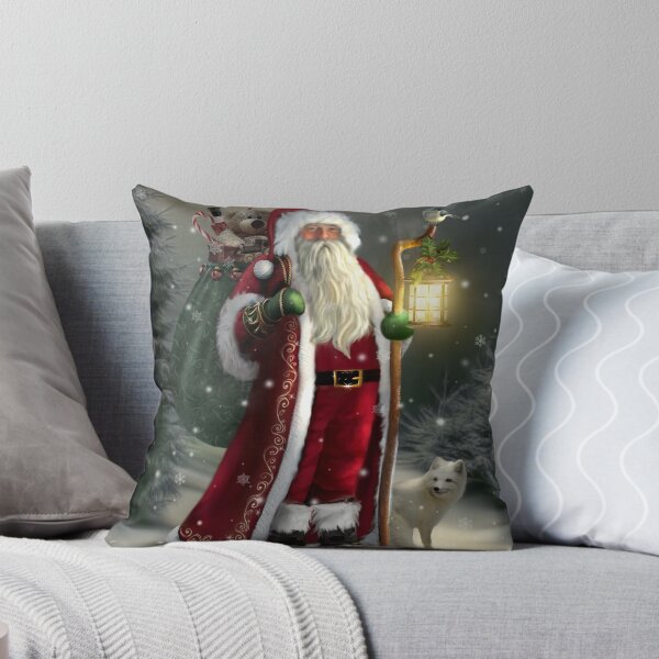 The Christmas Traveler Throw Pillow