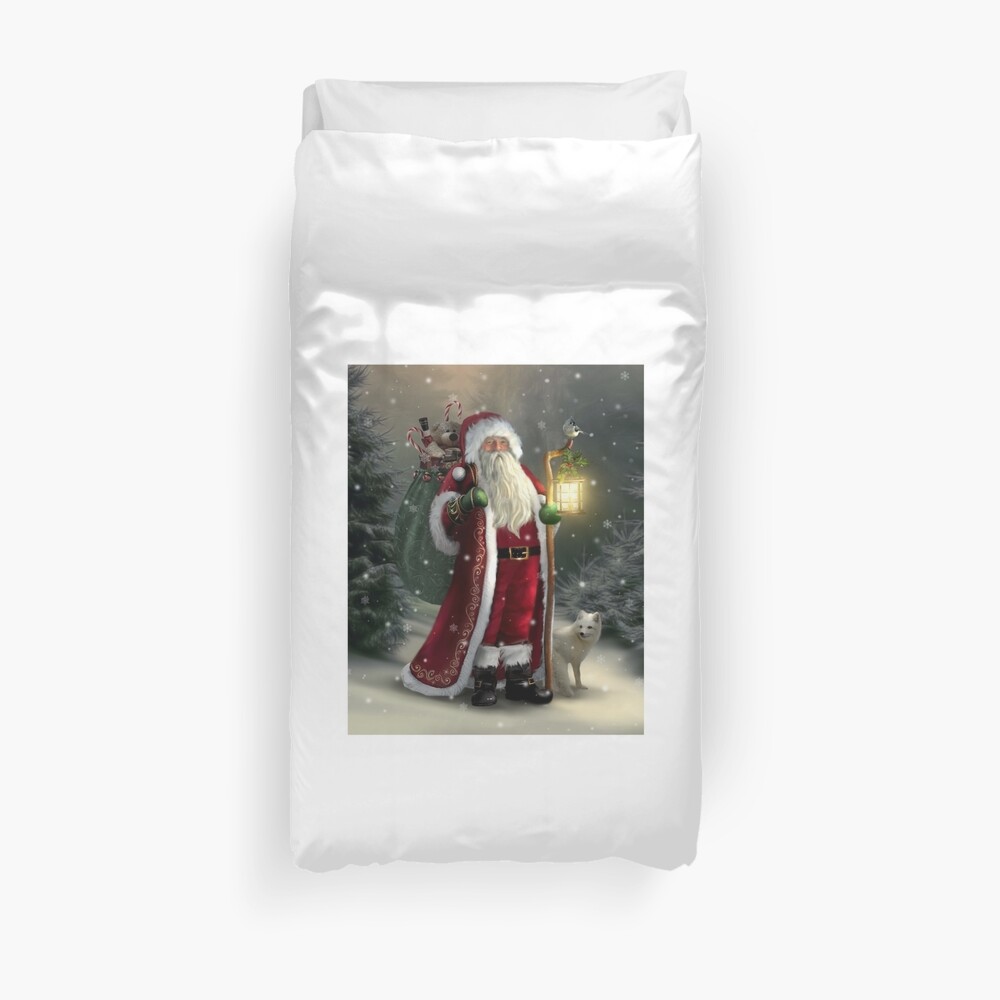 The Christmas Traveler Duvet Cover