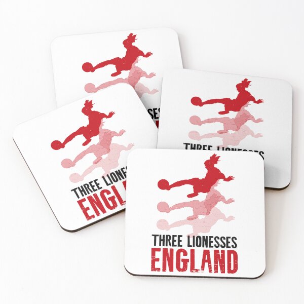 Aperçu de l'œuvre Lionnes d'AngleterreWOSO England Lionesses - Équipe de football féminine créée et vendue par TheBigBrownShop.