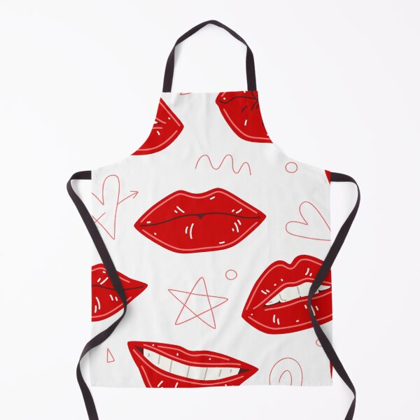 Item preview, Pattern With Female Lips Biting Lips With Red Lipstick Makeup designed and sold by NOorYES.