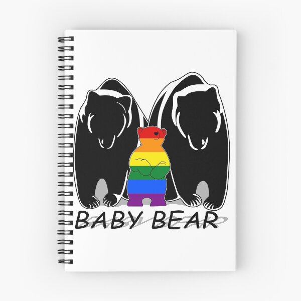 Aperçu de l'œuvre Gay Pride Bébé Ours 1 Maman 1 Papa créée et vendue par Bunny Loven.