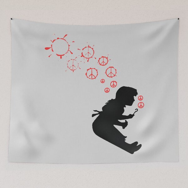Item preview, Bursting Peace - Bubble Girl Banksy designed and sold by WE-ARE-BANKSY.
