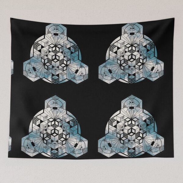 Item preview, Clouds 180° Cube Mandala designed and sold by createVisions.