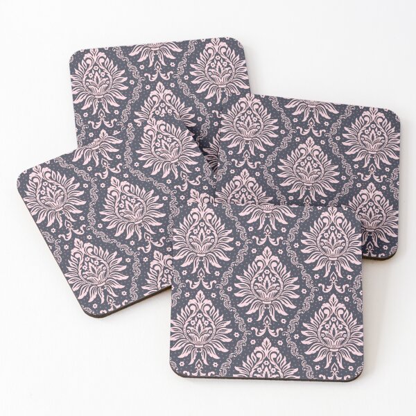 Item preview, Damask Pink Dot designed and sold by Colourfultree INDIA.