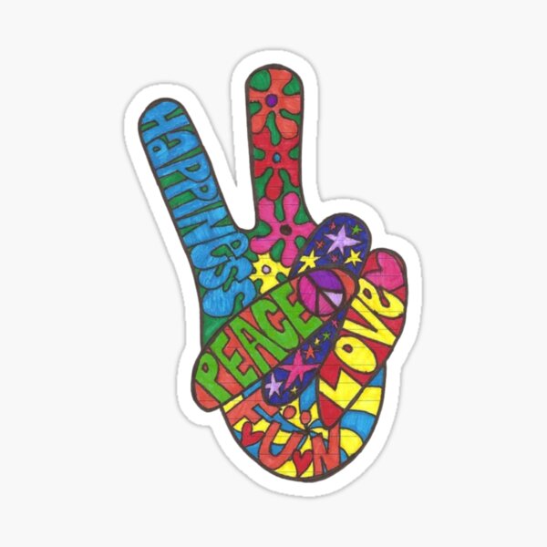 Peace Out Dude Sticker