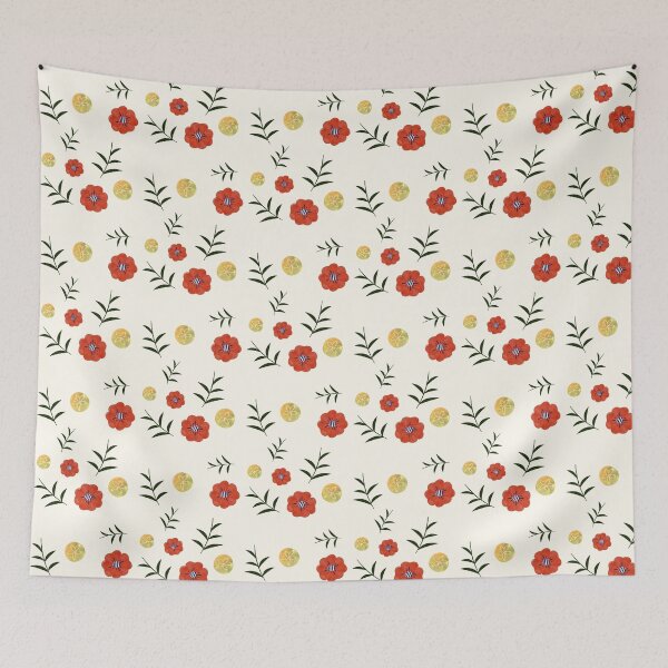Item preview, Poppies, sand dollar and leaf designed and sold by TwimArts.