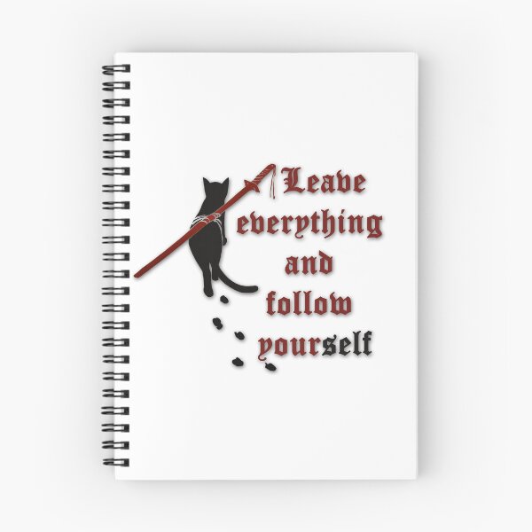 Item preview, Samurai cat (English version) - "Leave everything and follow yourself" designed and sold by WanderingGraha.