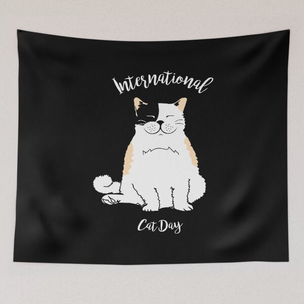 Item preview, Cat Day01CW designed and sold by Cushy Digital.