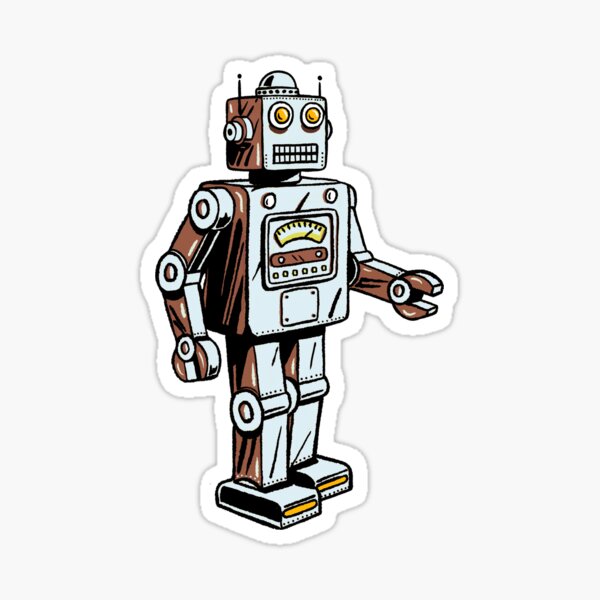 Robot Stickers The Toy Robot Stickers For Laptop And Water - Temu