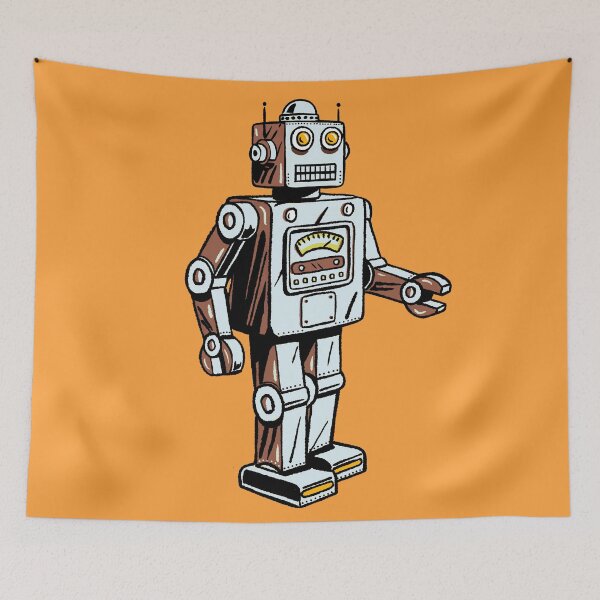 Item preview, Retro Toy Robot designed and sold by BunnyThePainter.
