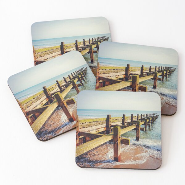 Item preview, Happisburgh  Beach Groynes  designed and sold by ScenicViewPics.