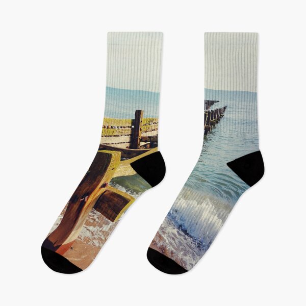 Item preview, Happisburgh  Beach Groynes  designed and sold by ScenicViewPics.