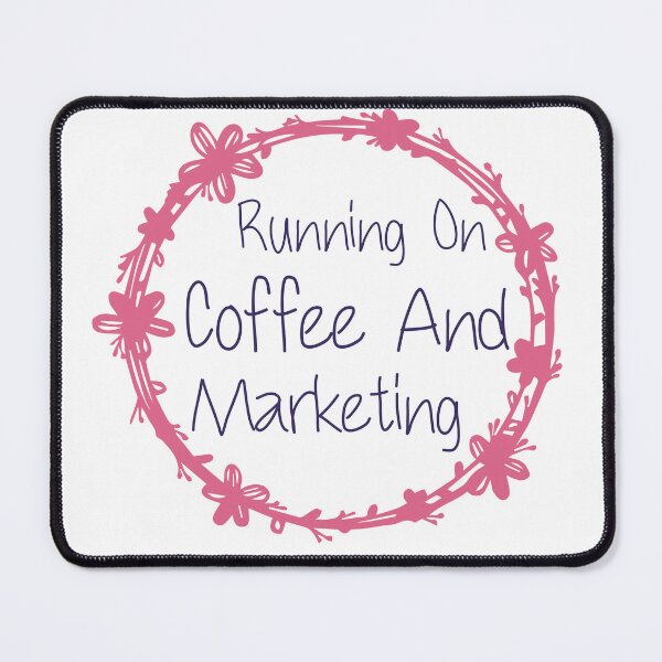 Item preview, Running On Coffee And Marketing Funny Marketing Dad designed and sold by medbdj.