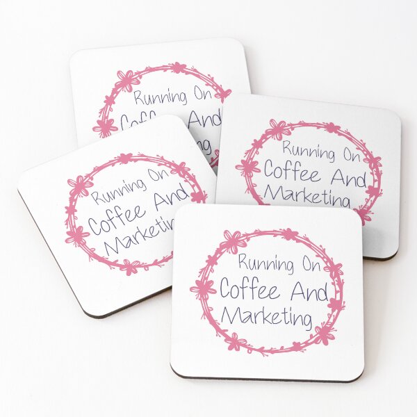 Item preview, Running On Coffee And Marketing Funny Marketing Dad designed and sold by medbdj.