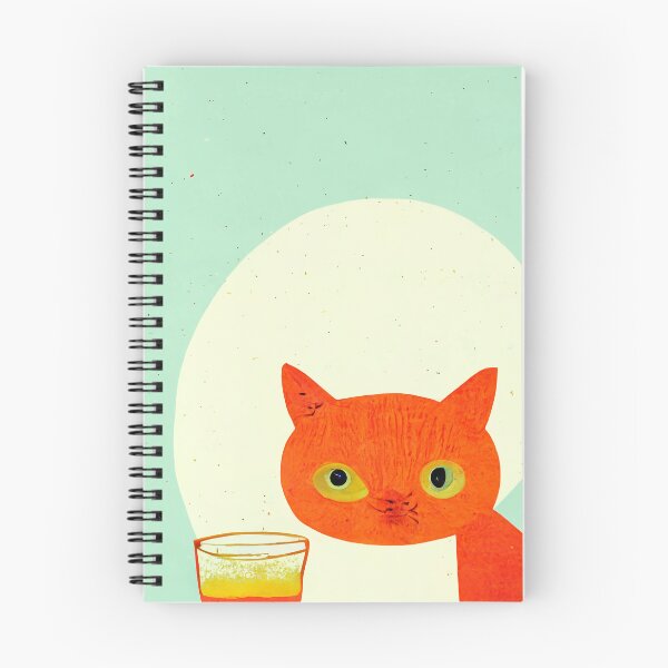 Item preview, Homebar Cat Retro Poster Vintage Art Cat Wall Orange Turquoise Illustration designed and sold by betternotes.