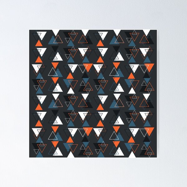 Item preview, Multicoloured Triangle Geometric pattern designed and sold by NellyDS17.