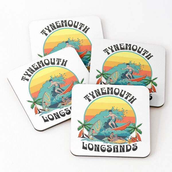 Item preview, Tynemouth Longsands Surf Sail Jet Ski sunset designed and sold by MerchByCraig.