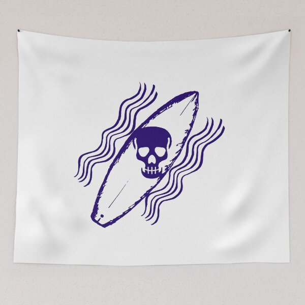 Item preview, Surf Skull - Blue designed and sold by zinorhim.