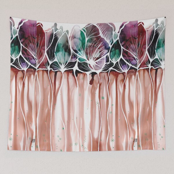Item preview, dripping flowers designed and sold by Amy sArtUK.