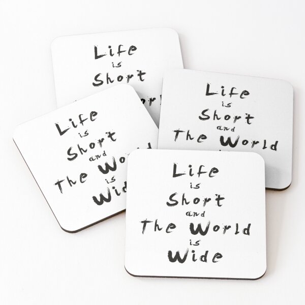 Item preview, La vie est courte et le monde est vaste designed and sold by NavamiKonda.