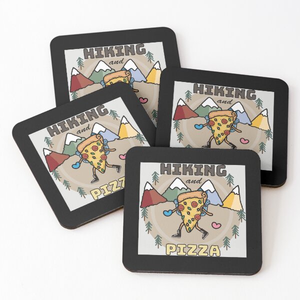 Item preview, Senderismo y pizza Póster designed and sold by finikatkey.