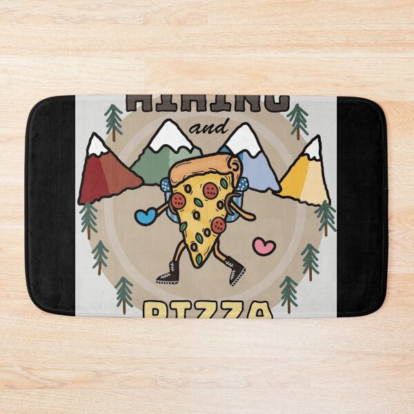Item preview, Senderismo y pizza Póster designed and sold by finikatkey.