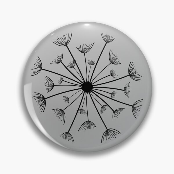Item preview, Minimal Dandelion (black variant) designed and sold by gegogneto.