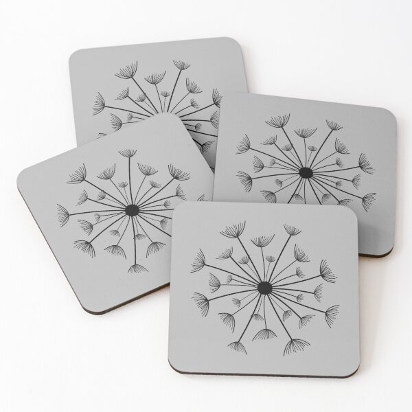 Item preview, Minimal Dandelion (black variant) designed and sold by gegogneto.