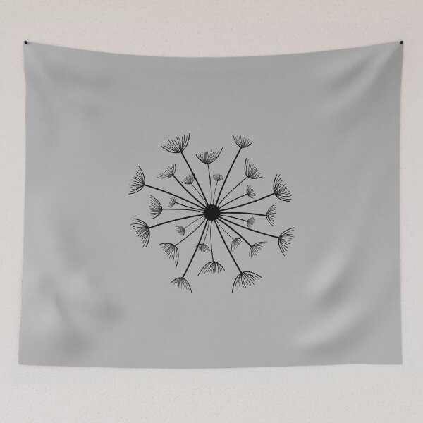 Item preview, Minimal Dandelion (black variant) designed and sold by gegogneto.