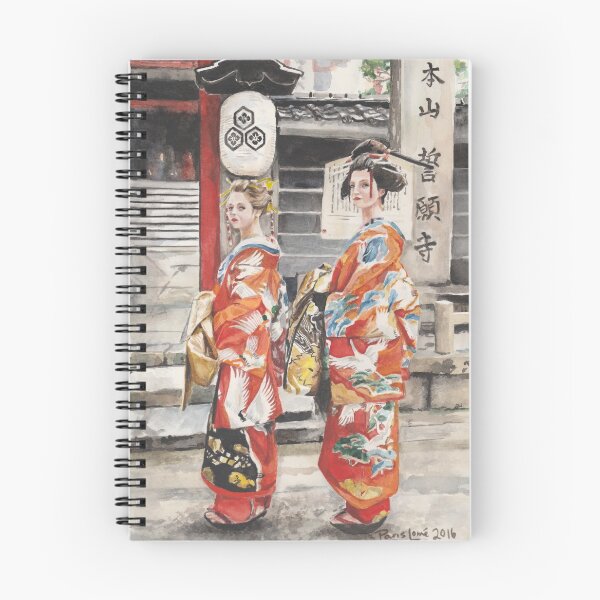 Item preview, Geisha Girls Watercolour Painting by Paris Lomé designed and sold by Paris Lomé.